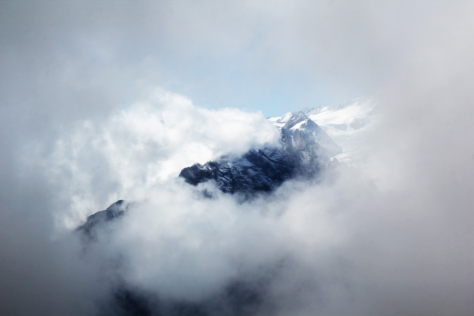 Switzerland - mountain in the clouds